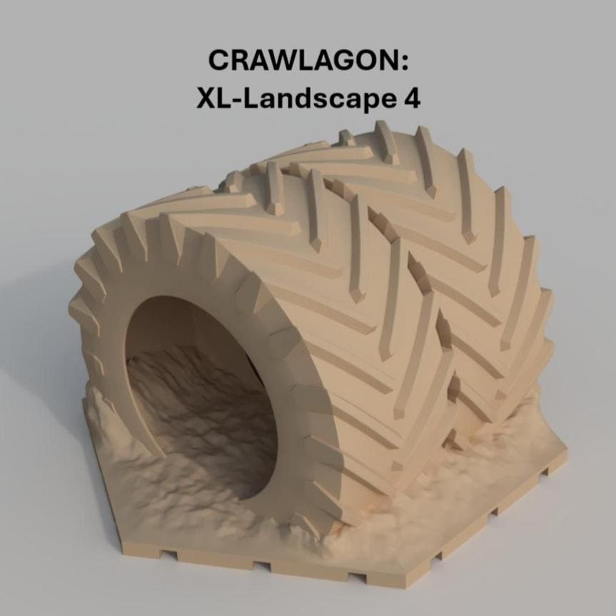 Crawlagon XL Landscape Base 1 (1/18-1/32 Scale) ***PHYSICAL PRINT SHIPPED***