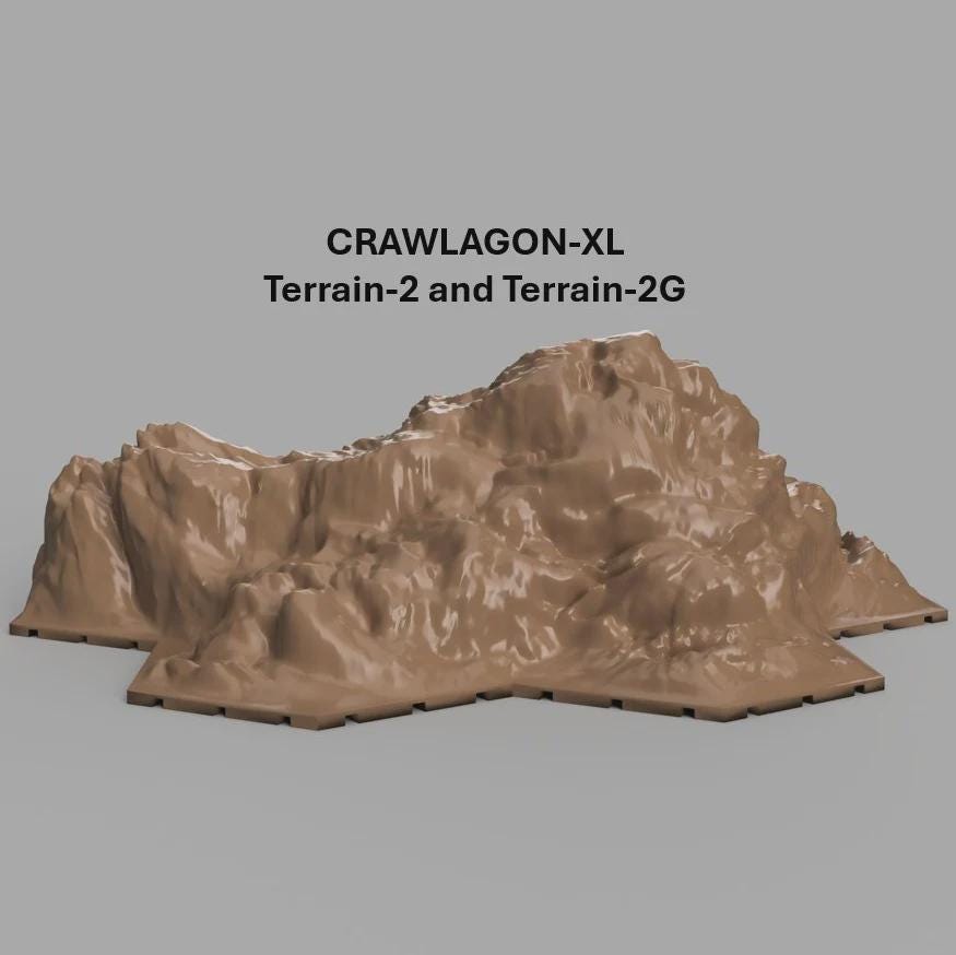 Crawlagon XL Terrain 2G (1/18-1/32 Scale) ***PHYSICAL PRINT SHIPPED***