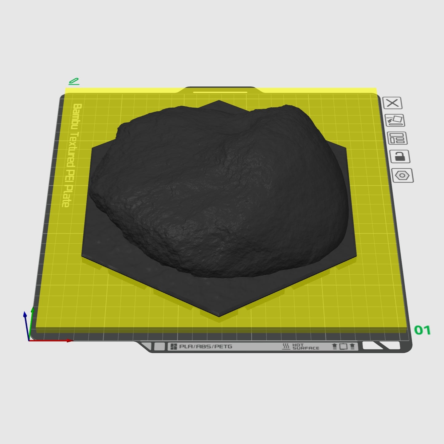 6mm tall cube for slicing