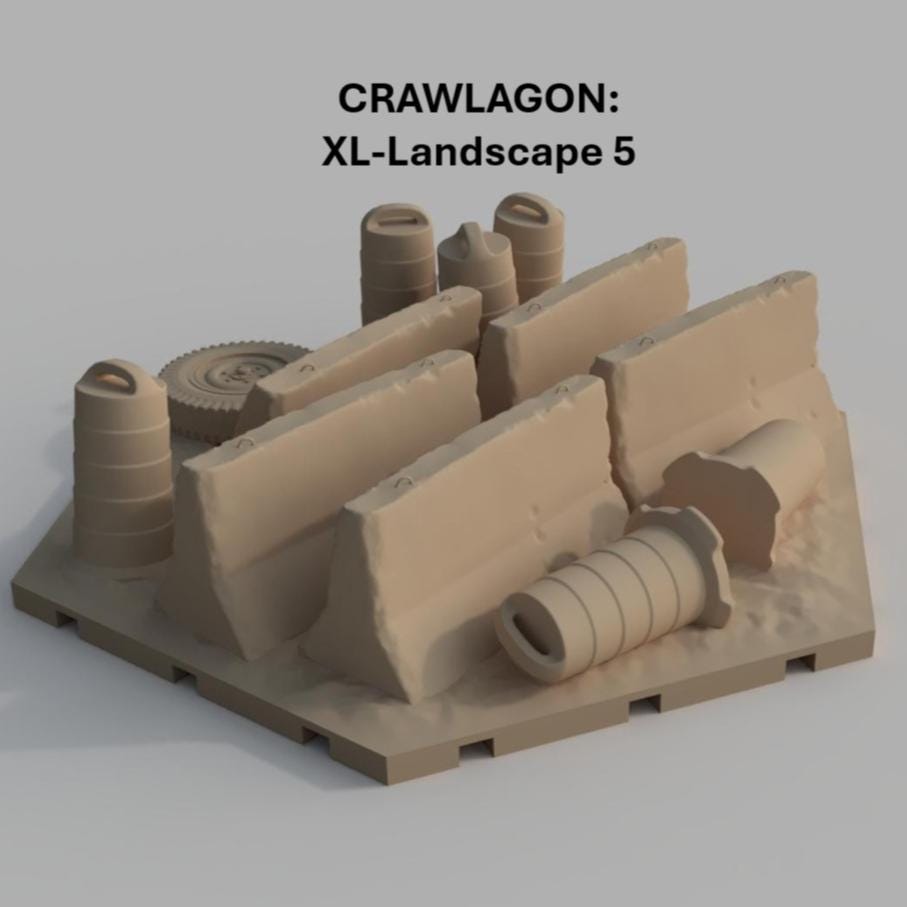 Crawlagon XL Landscape Base 1 (1/18-1/32 Scale) ***PHYSICAL PRINT SHIPPED***