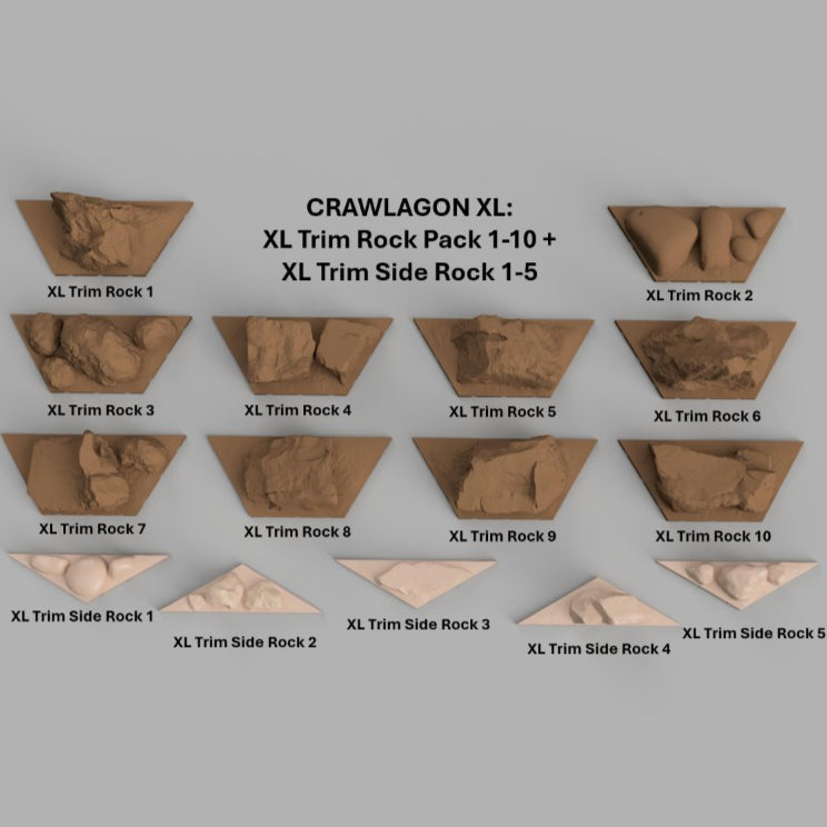 XL Trim Rock 1-10 + Side rock 1-5 Pack