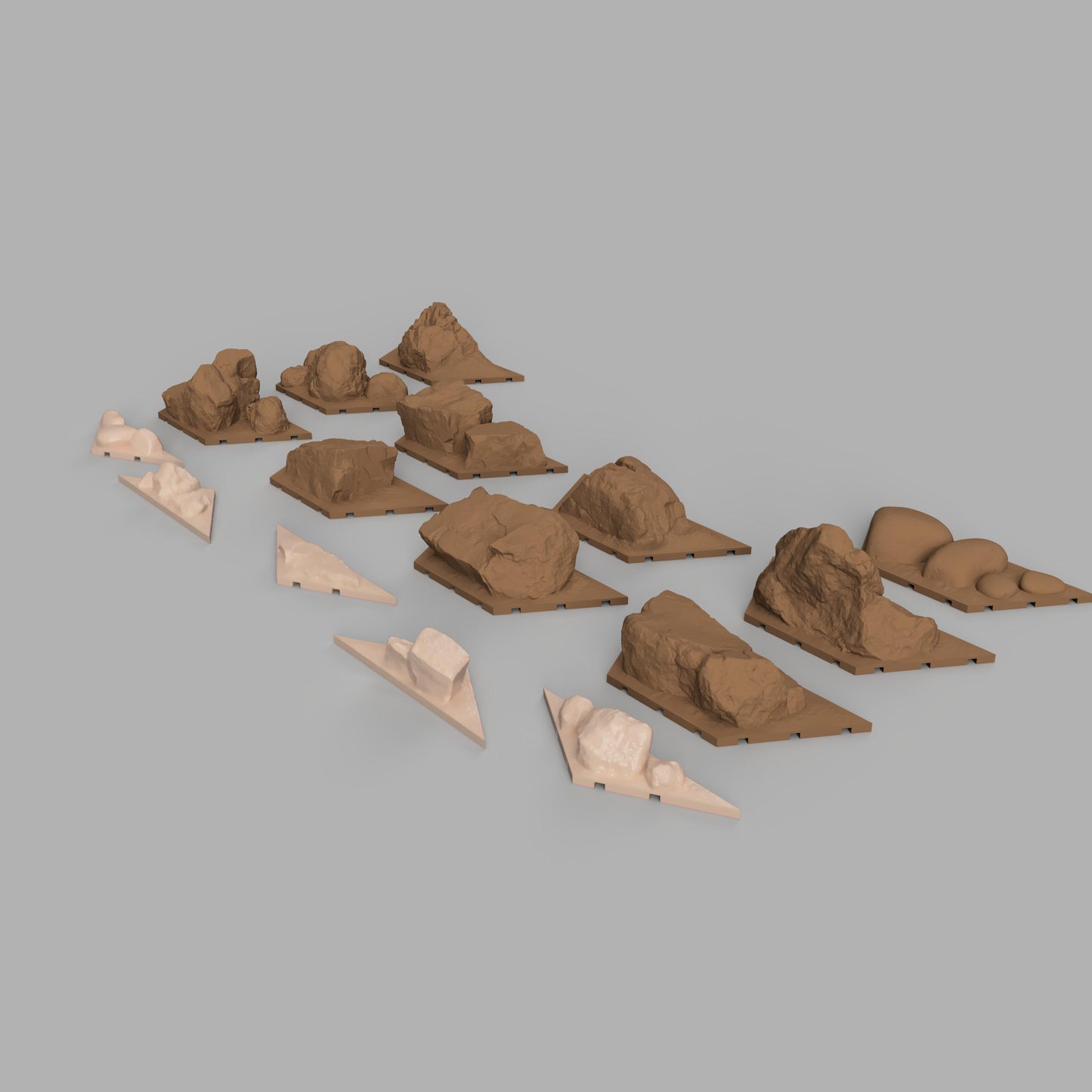 XL Trim Rock 1-10 + Side rock 1-5 Pack