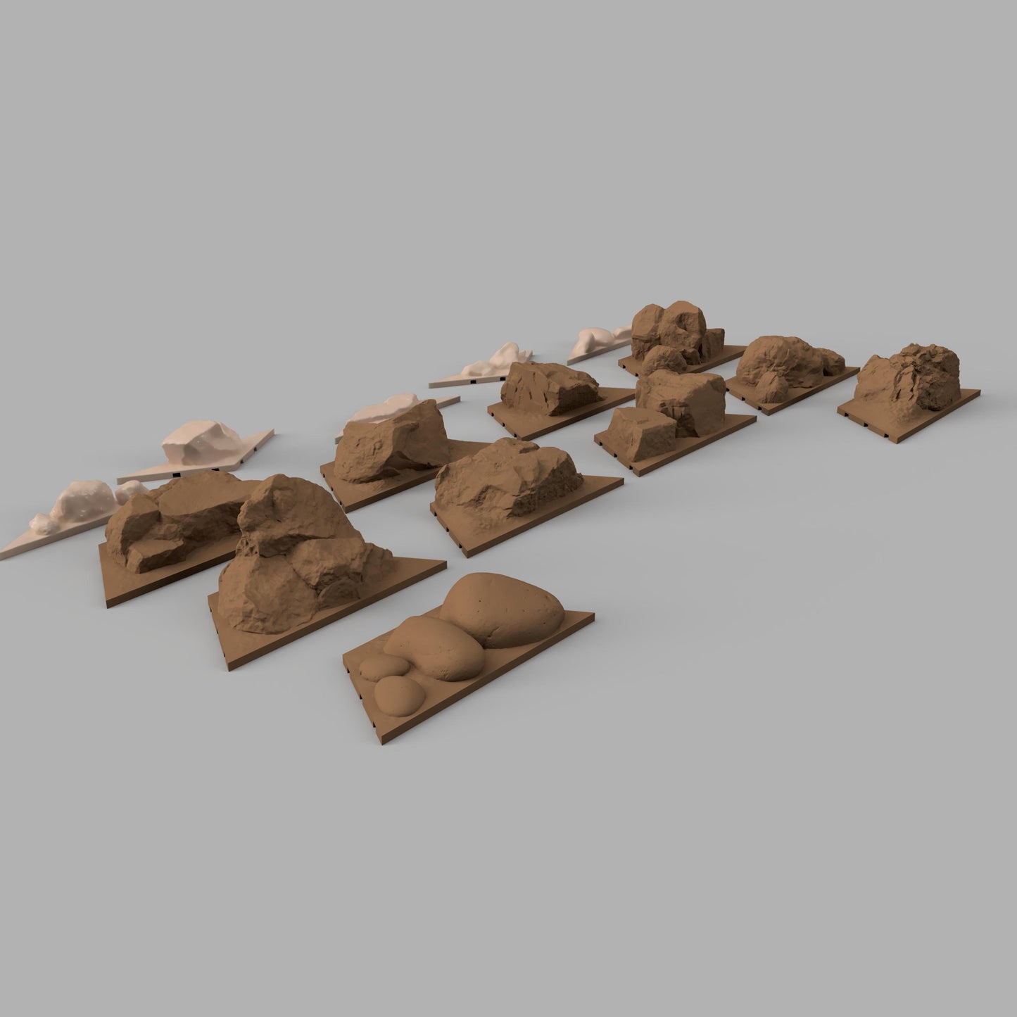 XL Trim Rock 1-10 + Side rock 1-5 Pack