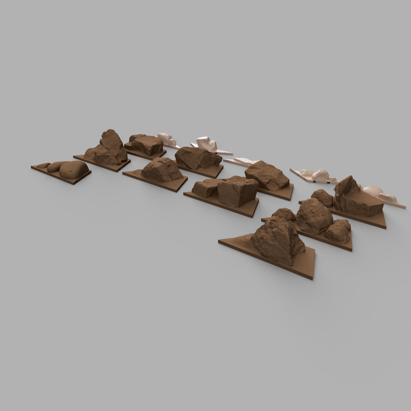 XL Trim Rock 1-10 + Side rock 1-5 Pack