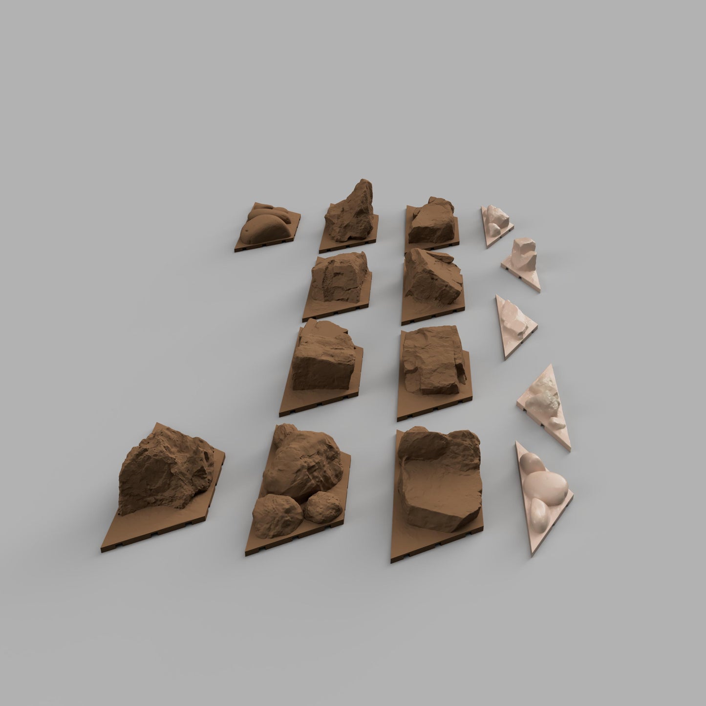 XL Trim Rock 1-10 + Side rock 1-5 Pack
