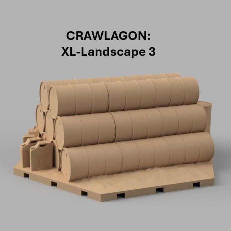 Crawlagon XL Landscape Base 1 (1/18-1/32 Scale) ***PHYSICAL PRINT SHIPPED***